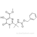 4-пиримидинкарбоновая кислота, 1,6-дигидро-5-гидрокси-1-метил-2- [1-метил-1 - [[(фенилметокс) -карбонил] амино] этил] -6-оксо-, 8-эфирный эфир 804 27-6